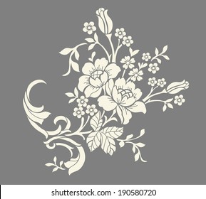 Flower design elements vector