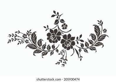 Flower design elements vector