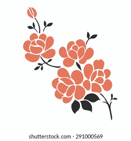 Flower Design Elements Vector