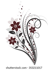 Flower design elements vector