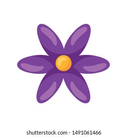 Flower design, floral nature plant ornament garden decoration and botany theme Vector illustration