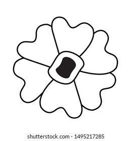 Flower design, floral nature plant ornament garden decoration and botany theme Vector illustration