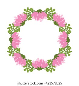 Flower design. Garden concept. Colorful illustration 