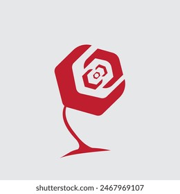 The flower design is like a red emitter