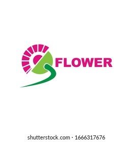 flower design logo - bio