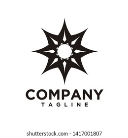 Flower design logo for salon or spa business