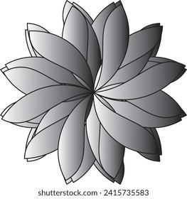 flower design logo vector asset