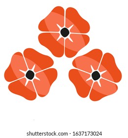 Flower design logo vector with orange and black color