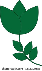 Blumendesign-Logo, Vektorstock