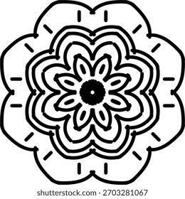 Flower design of Mandala eps 10 version