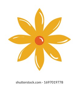 flower design, natural floral nature plant ornament garden decoration and botany theme Vector illustration