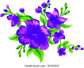 Flower Design Number 3 Stock Vector (Royalty Free) 81233551 | Shutterstock