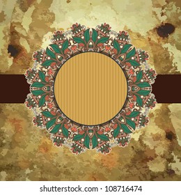 flower design on grunge background