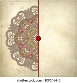 flower design on grunge background