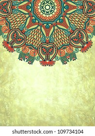 flower design on grunge background