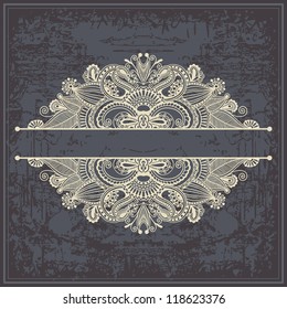 flower design on grunge background
