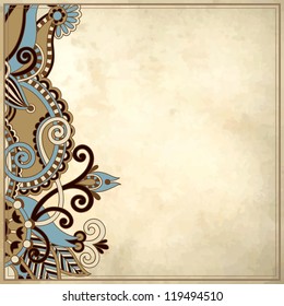 flower design on grunge background