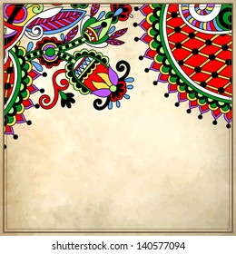 flower design on grunge background