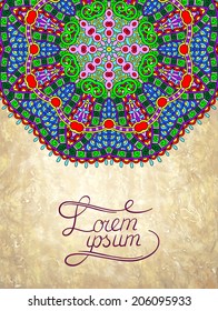 flower design on grunge background