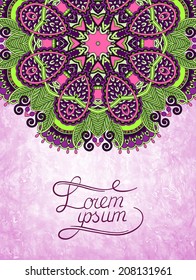flower design on grunge background