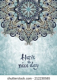 flower design on grunge background