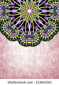 flower design on grunge background