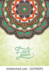 flower design on grunge background