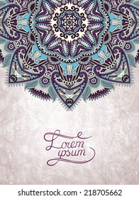 flower design on grunge background, vector illustration