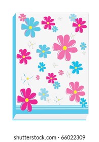 Flower design on notebook