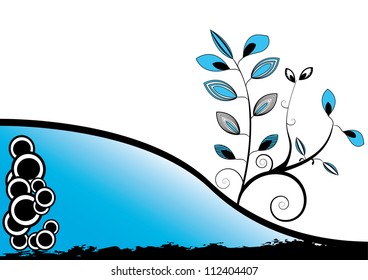 flower design on a white background