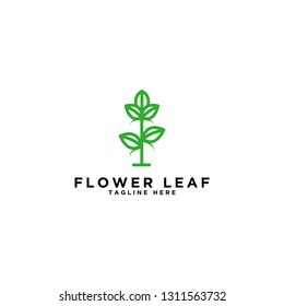 flower design on a white background. Line pictograms. logo Graphic design, EPS10 vector illustration format - Vector