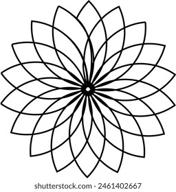 Flower design for print vector icon eps 10 