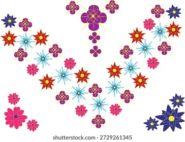 um desenho de flor é mostrado em um fundo branco