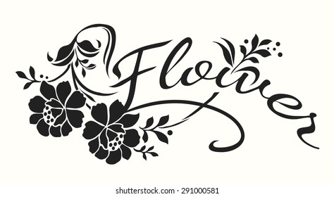 flower design sketch for pattern,lace edge