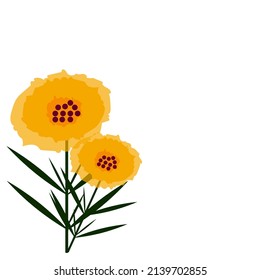 Flower design stock illustration on white background