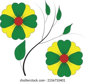 flower design for textile and tile vector illustration