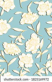 Blumendesign, Textil-Vektorgrafik
