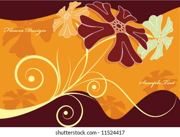 flower design. vector illustration
