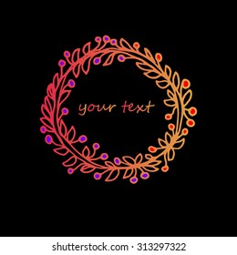 flower design vector leaf element illustration plant