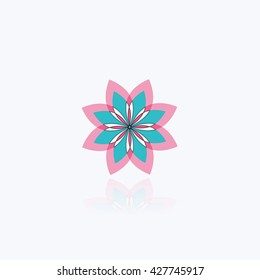 flower design vector for spa, boutique, beauty salon, cosmetician, shop, yoga class, luxury,  hotel and resort