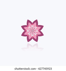 flower design vector for spa, boutique, beauty salon, cosmetician, shop, yoga class, luxury,  hotel and resort