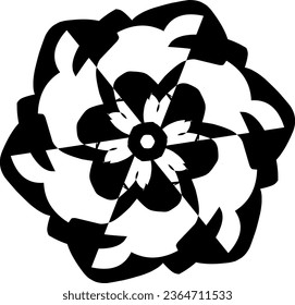 Flower design with white background. Simple design.