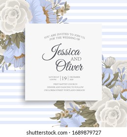 Flower designs border - spring flowers