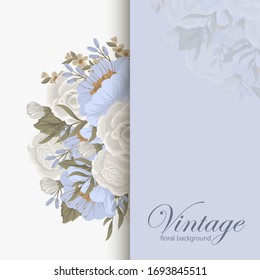 Flower designs border - spring flowers