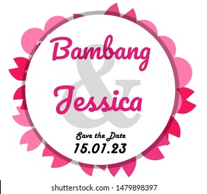 flower designs for wedding invitations and party invitations, flower elements, pink and red, white and pink and red