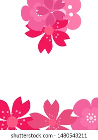 flower designs for wedding invitations and party invitations, flower elements, pink and red, white and pink and red