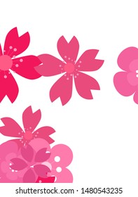 flower designs for wedding invitations and party invitations, flower elements, pink and red, white and pink and red