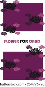 FLOWER DESING FOR  THE CARD 