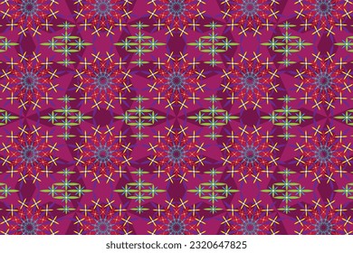flower in a diamond cut pattern 