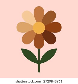 Flor con pétalos de diferentes colores